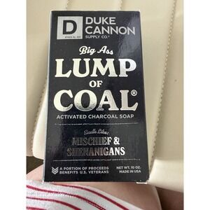 Duke Cannon Big Ass Lump Of Coal Bar Soap 10 oz Activated Charcoal New